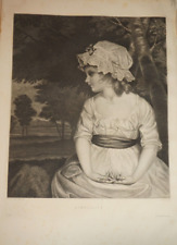 Joshua REYNOLDS (1723-1792) GRANDE GRAVURE ANGLAISE XIX° PORTRAIT FILLE ENFANT