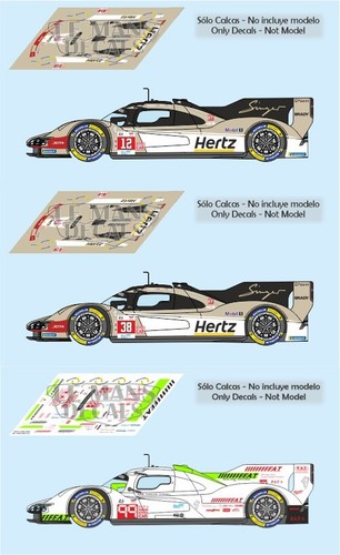 Decals porsche 963 mans - 963, le
