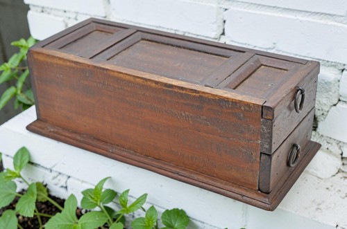 Boîte rangement bois - rangement, en