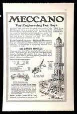 1919 Meccano Vintage Print AD