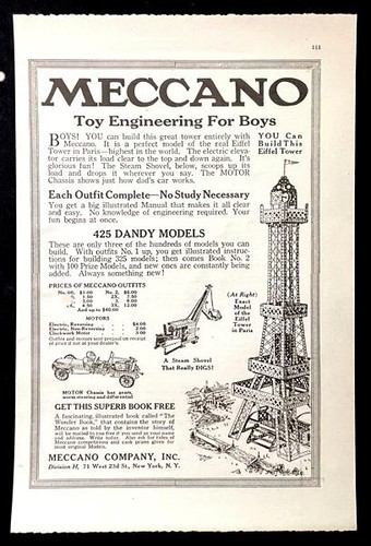 1919 meccano vintage - vintage, ad