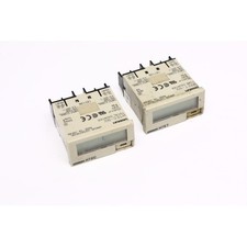 2Pcs Omron H7ET-NV + H7EC-NV Time counter compteur horaire (B1344)