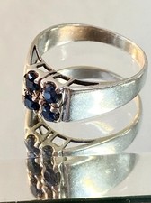 Ancienne Bague Argent Saphir