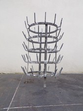 IF-HERISSON PORTE-Sèche 60 BOUTEILLES-ACIER GALVANISé-DESIGN 1900-50-h=56cm