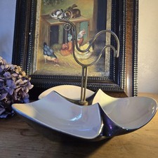 Magnifique Service Aperitif En Verceram Années 5o Emblème Au Coq Ceramique Circa