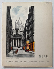 Vintage 1953 CGT French Line