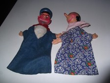 POPEYE ET OLIVE   ANCIENNE MARIONNETTES  POPEYE     JOUETS ANCIENS   VINTAGE