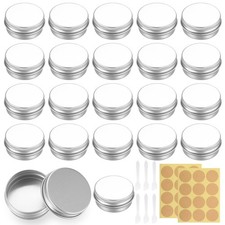 22 Pcs Pots en Aluminium, 15ml