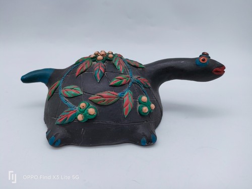 Tortue terre cuite - en, 15cm