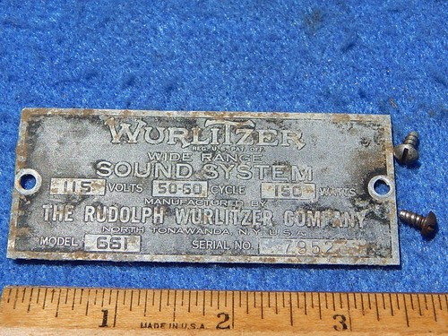 1936 wurlitzer 312 - 312, 412