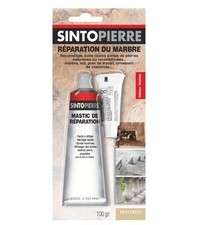 Mastic réparation parement pierre carrelage comblanchien travertin tube SINTOPIE