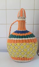 Flacon fil scoubidou vintage.