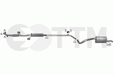 SEAT IBIZA BERLINE 3/5 PORTES 1.2 2005-2009 Ligne D'échappement Silencieux+