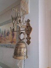 Cloche en laiton déco murale