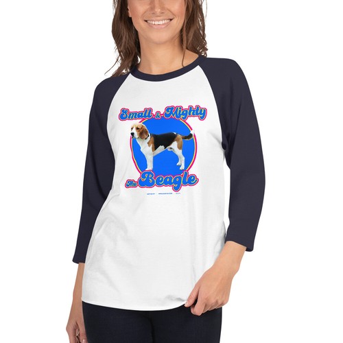 Mighty beagle 4 sleeve - beagle, 3/4