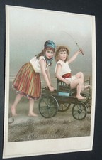 GRAND CHROMO 1885-1900 MAISON DE BLANC BIGOT-BILLARD TOURS JEUX D'ENFANTS