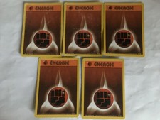 LOT 5 CARTES CARDS POKEMON SET DE BASE ENERGIE " BATTLE - COMBAT " WIZARDS 1999
