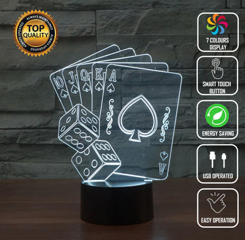 Cards deck poker acrylic - deck, 3d