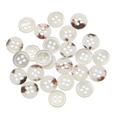 25 pièces boutons coquille