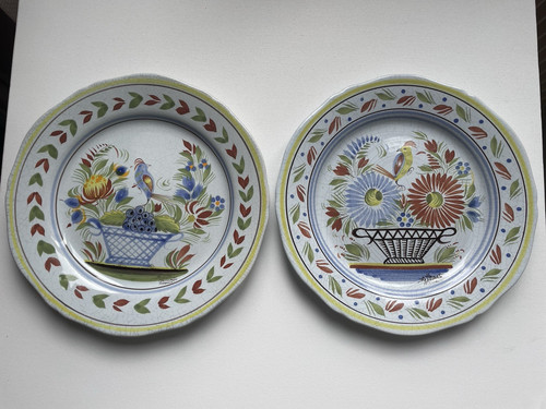 Assiettes faïences - assiettes,