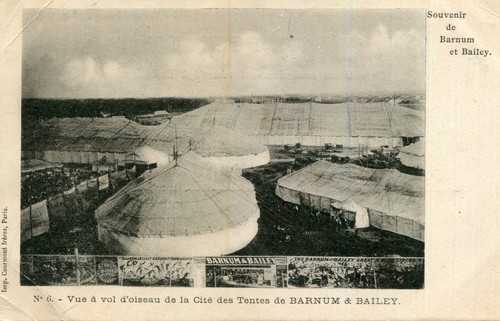 Carte souvenir cirque barnum - cirque,