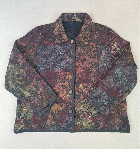 Veste tapisserie motif floral - motif,