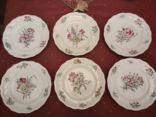 LOT 6 ASSIETTES PLATES MODELE REVERBERE LUNEVILLE