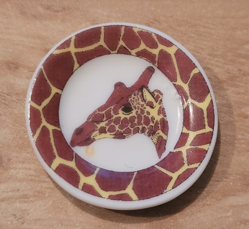 Fève assiette girafe - assiette, "girafe"