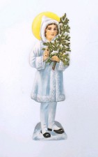 Ancien Grand Chromo Découpi de Noel - Victorian Scrap 1900