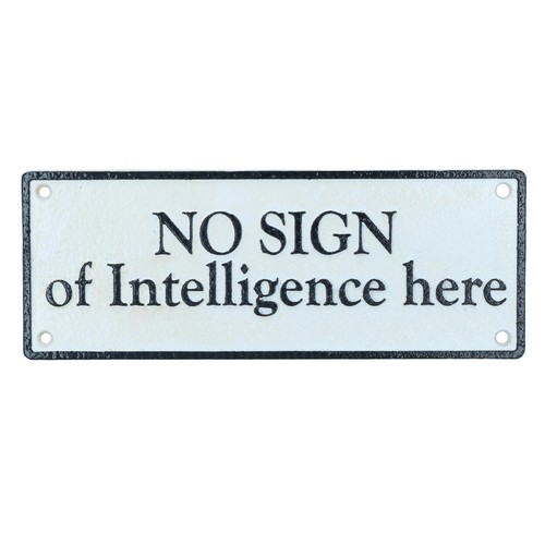 Aucun signe intelligence - aucun,