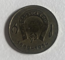 Jeton A Identifier 1934 Good Luck Coin Goldseal Award Porte Bonheur