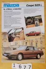 MAZDA 929 i COUPE Prospectus Fr 2 pages 198?