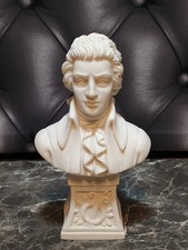 Buste Mozart en Albâtre, signé A. Lucchesi