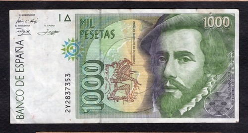 Espagne 1000 pesetas - 1992, etat