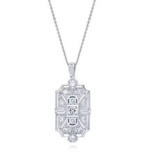 Pendentif art déco rond - , et