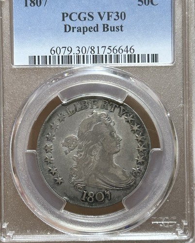 1807 draped bust half - draped,
