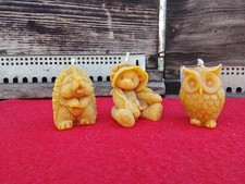 3 Bougies ''Animaux'' En Cire