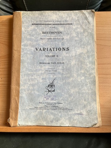 Beethoven variations pour - variations,
