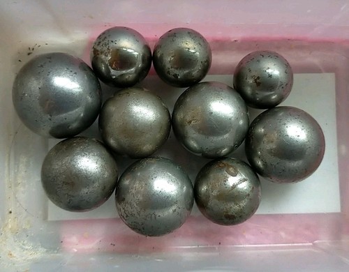 Lot billes acier de - 10,