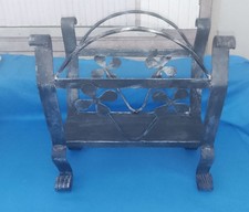 Ancien Porte-revue En Fer Forgé Artisanale 3,180 Kg !!! Fleurs 