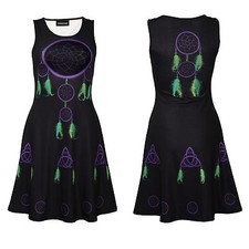 Robe Patineuse Sans Manches Avec Des Symboles Celtiques De Rêve Gothique