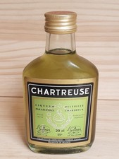 RARE flasque bouteille chartreuse verte 1970's 20cl petaca flask voiron