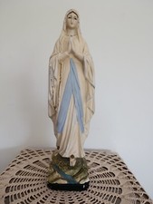 Vierge de Lourdes en plâtre