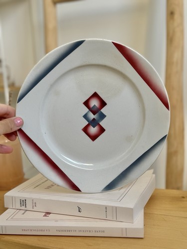 Assiette plate art déco
