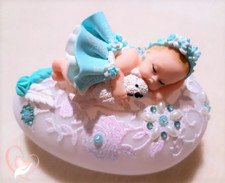 Galet lumineux bébé fimo