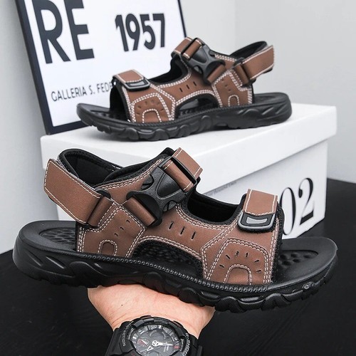 Sandales été cuir pu - en,