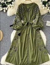Robe Kaki Verte Vintage 