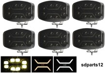6 Phares de Travail Fumé LED