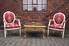 FAUTEUIL MEDAILLON EN BOIS