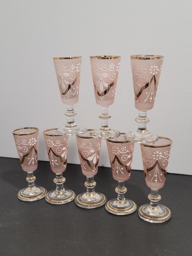 Verres pied liqueur - 8,